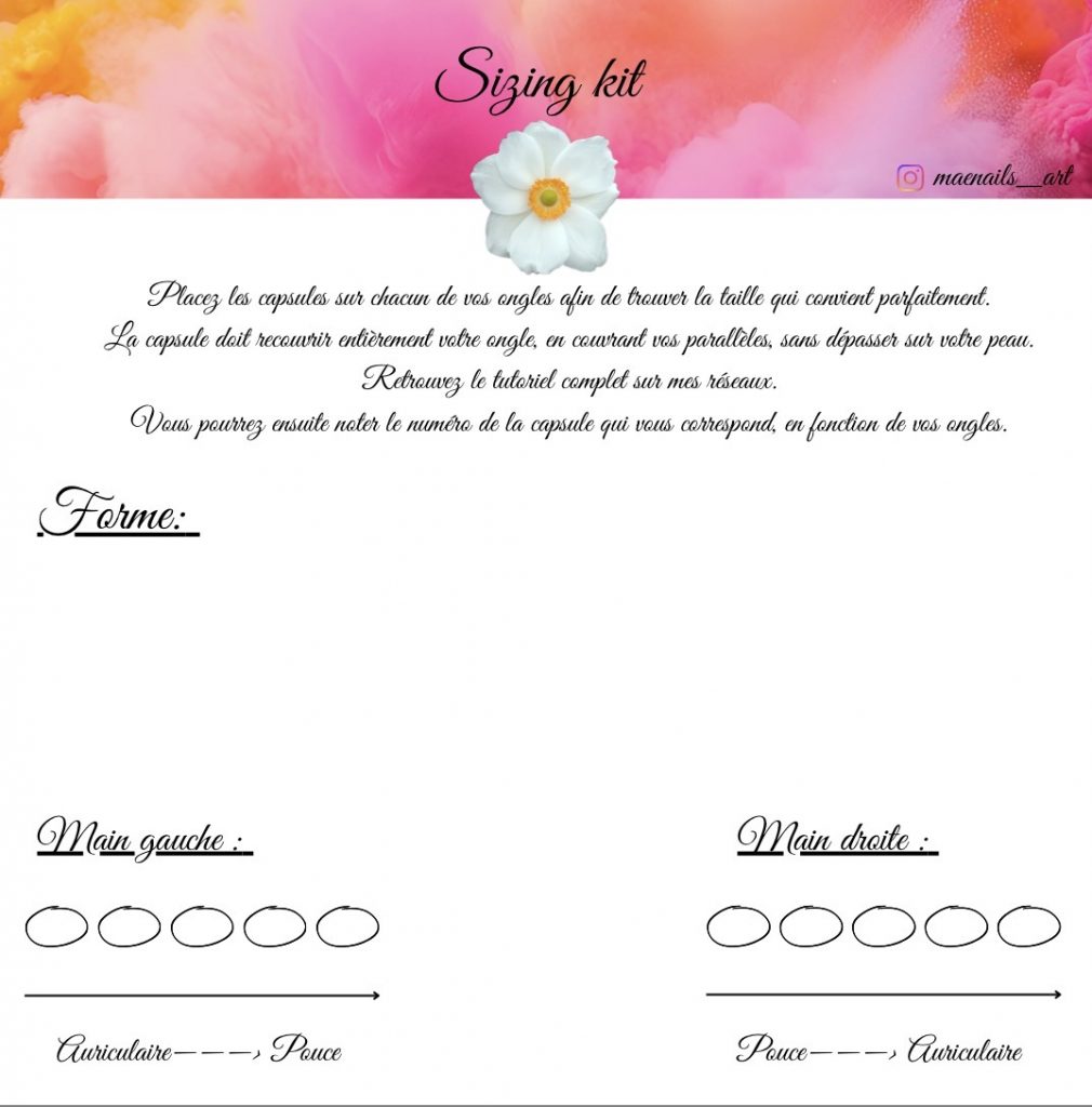 Sizing kit